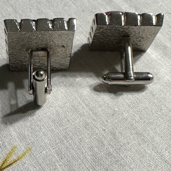 Vintage Men’s Western Silver tone Cuff Links - Picture 8 of 8